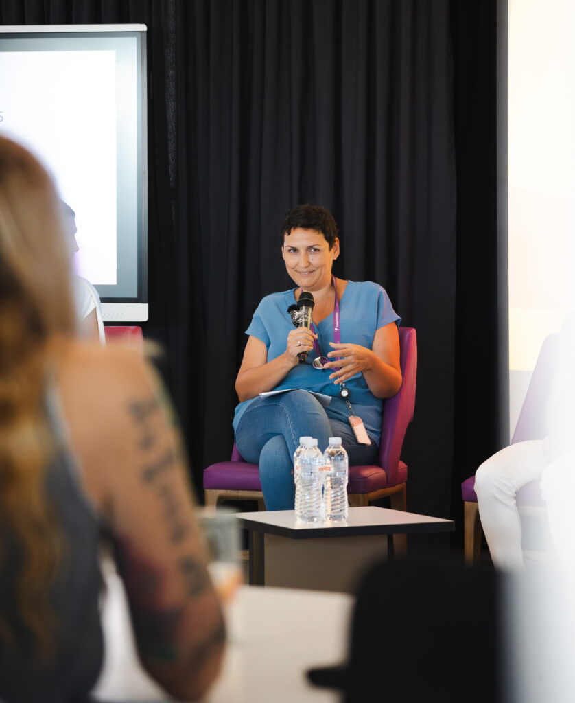 Dimitra Aggelopoulou, Vice President at TP in Greece during our pink October panel 2024
