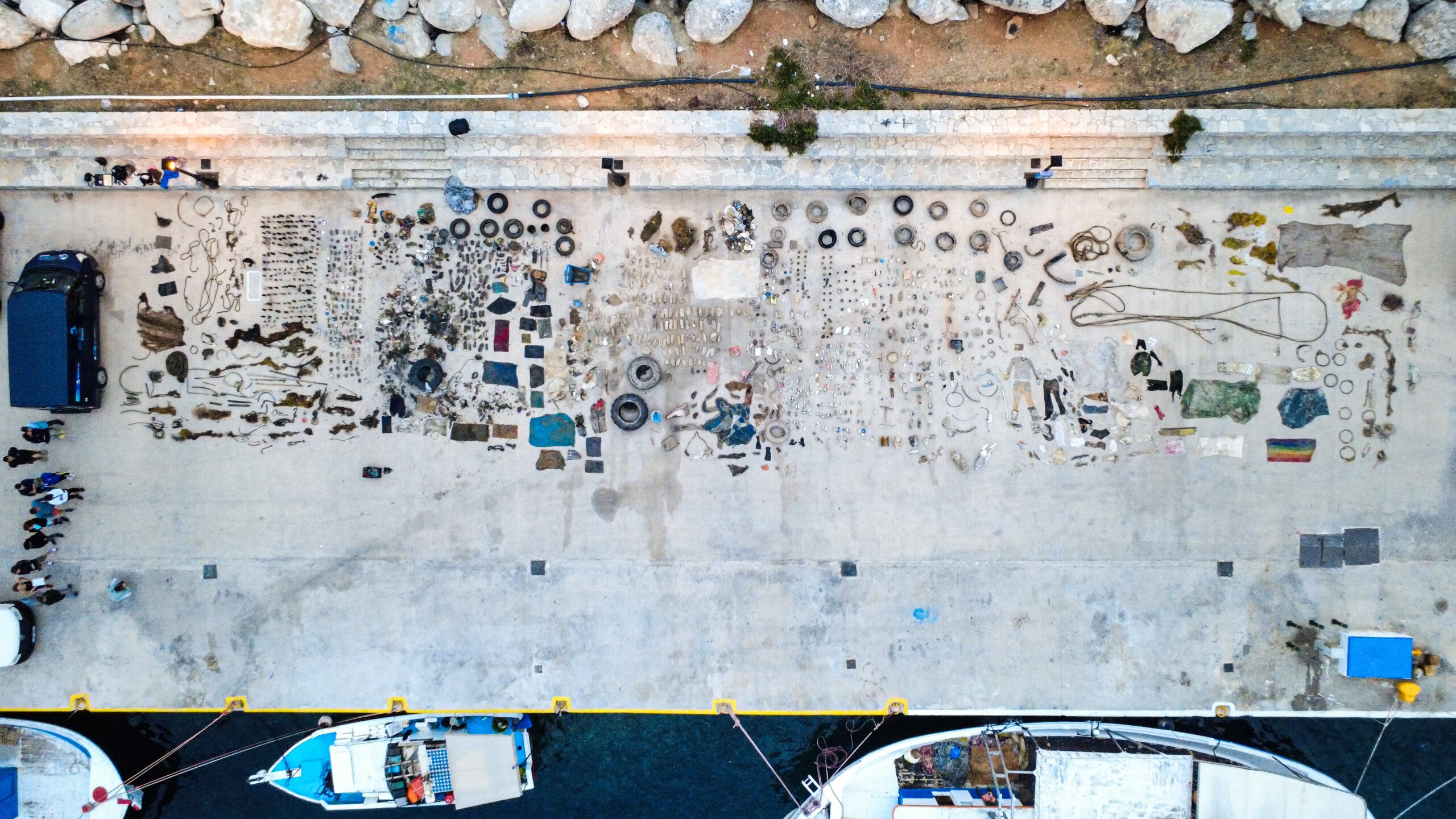Everything that aegean rebreath remove from the sea of Amorgos