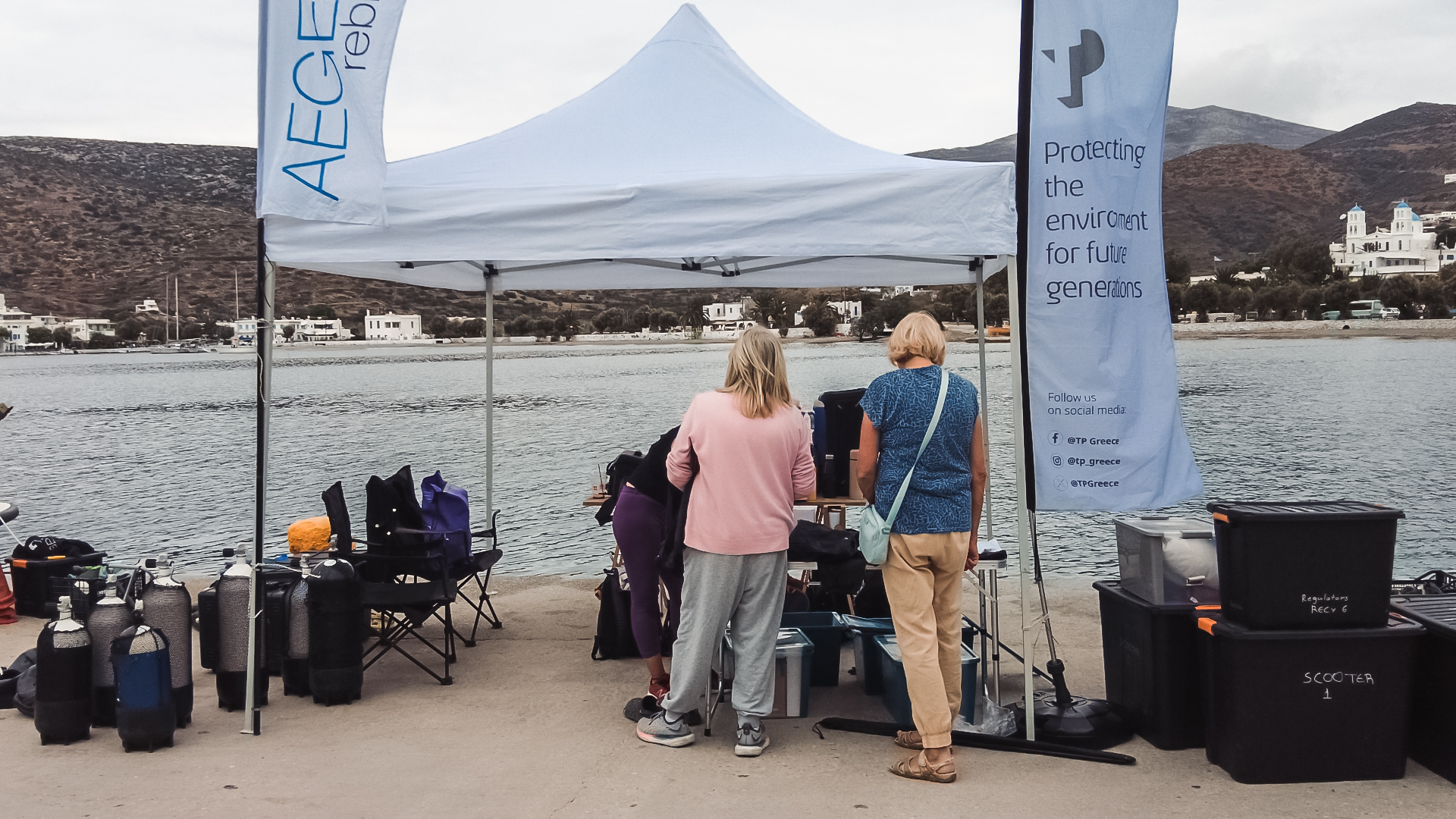 TP Greece teamed up with Aegean Rebreath to clean Amorgos and Aegean Sea