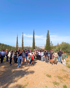 Group of TP Employee Infront of the view in Kaisariani