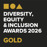 Diversity Equity & Inclusion 2026_Stickers_Gold Diversity Equity & Inclusion 2026 Gold Logo