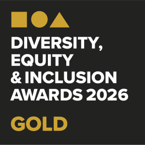 Diversity Equity & Inclusion 2026 Gold Logo