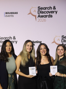 The digital marketing team of TP Greece at Search & Discovery Awards 2026