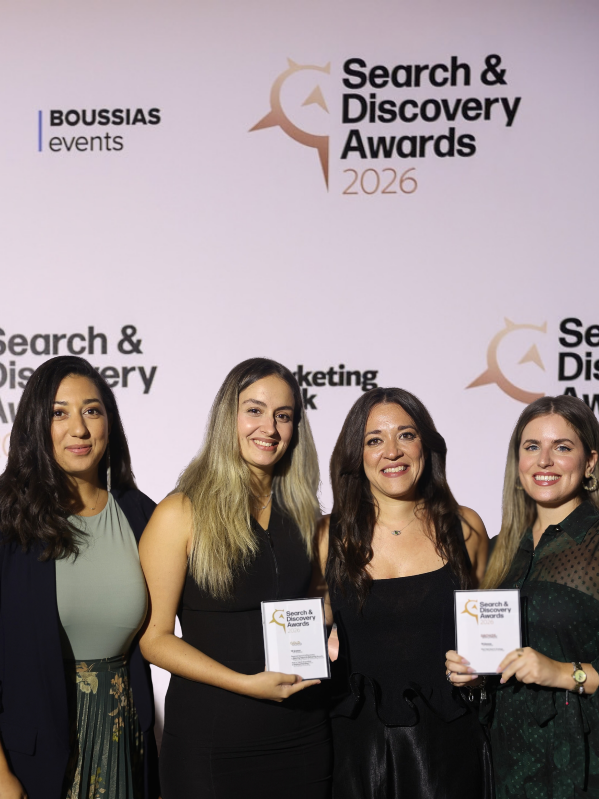 The digital marketing team of TP Greece at Search & Discovery Awards 2026
